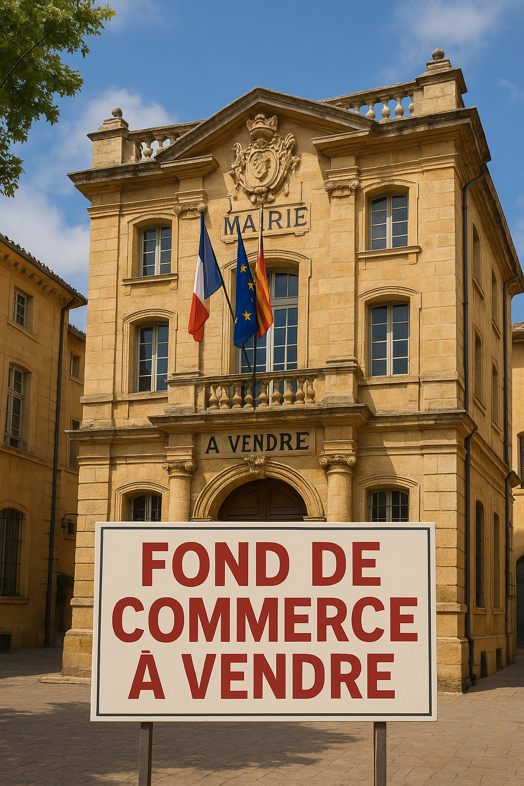 Fond de commerce a vendre hyper centre ville d aix en provence  120 m2  plus terrasse .